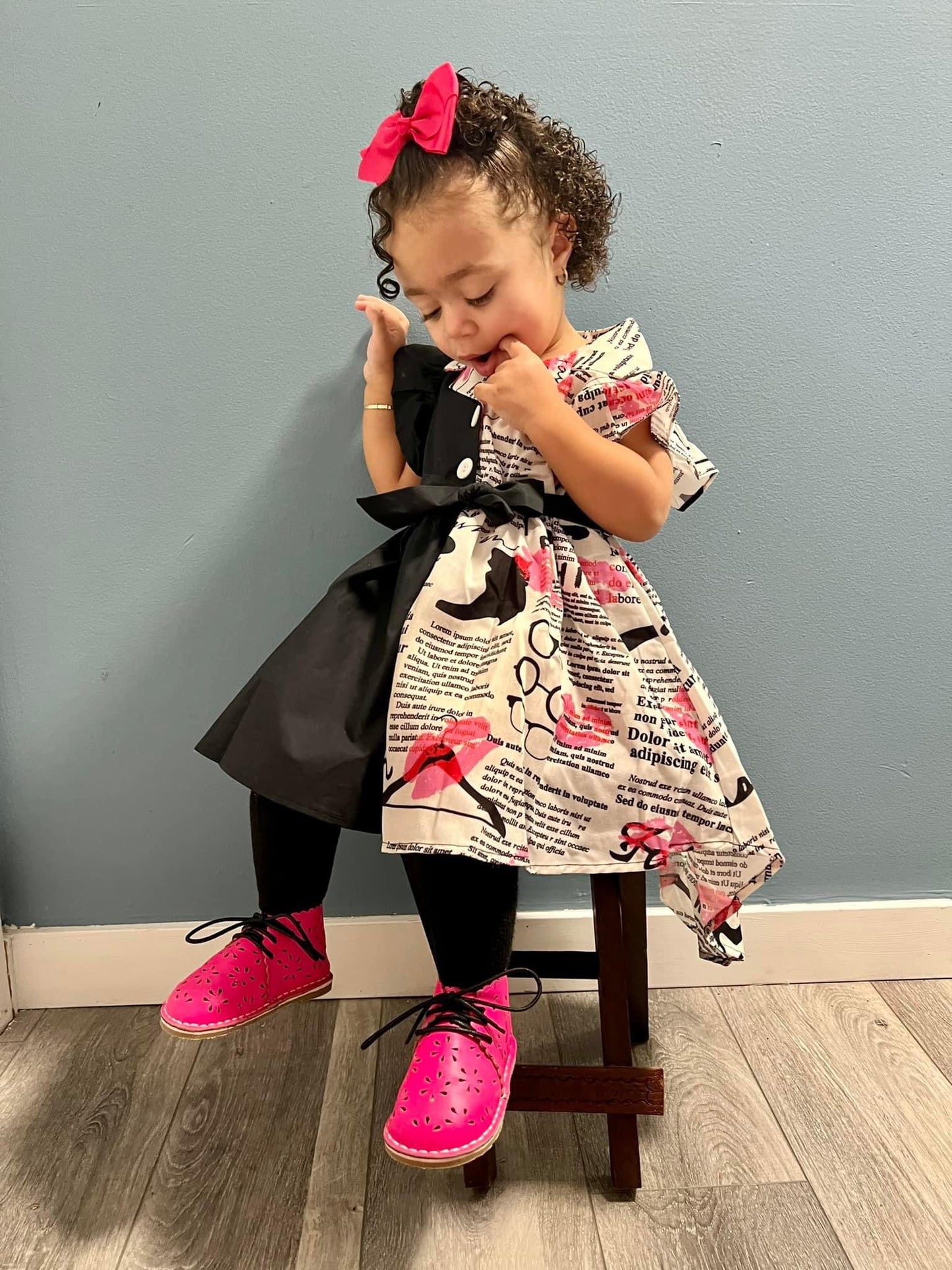 Pink Ella cutout boot