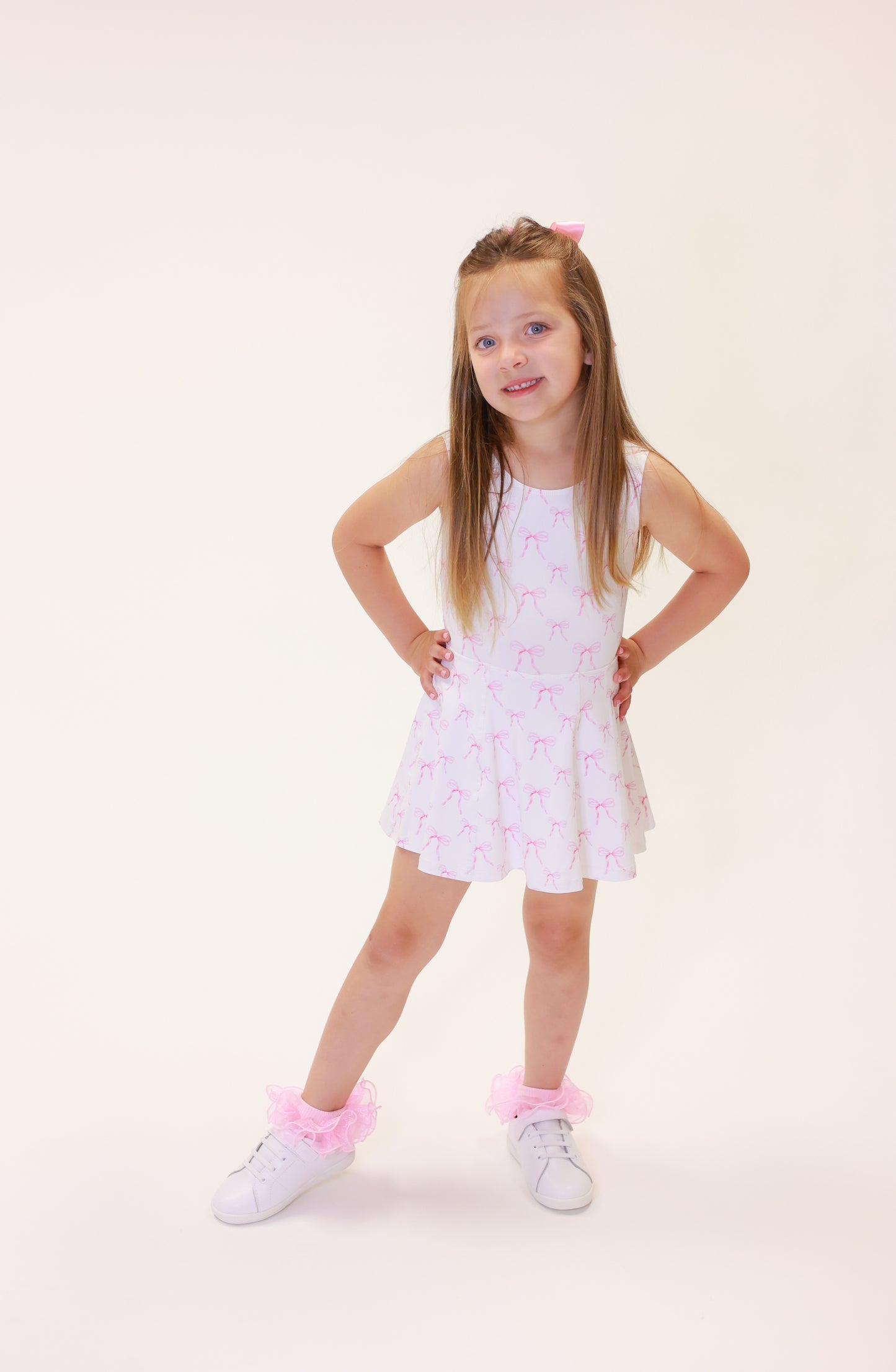 Josie Athletic Dress - Bow Print
