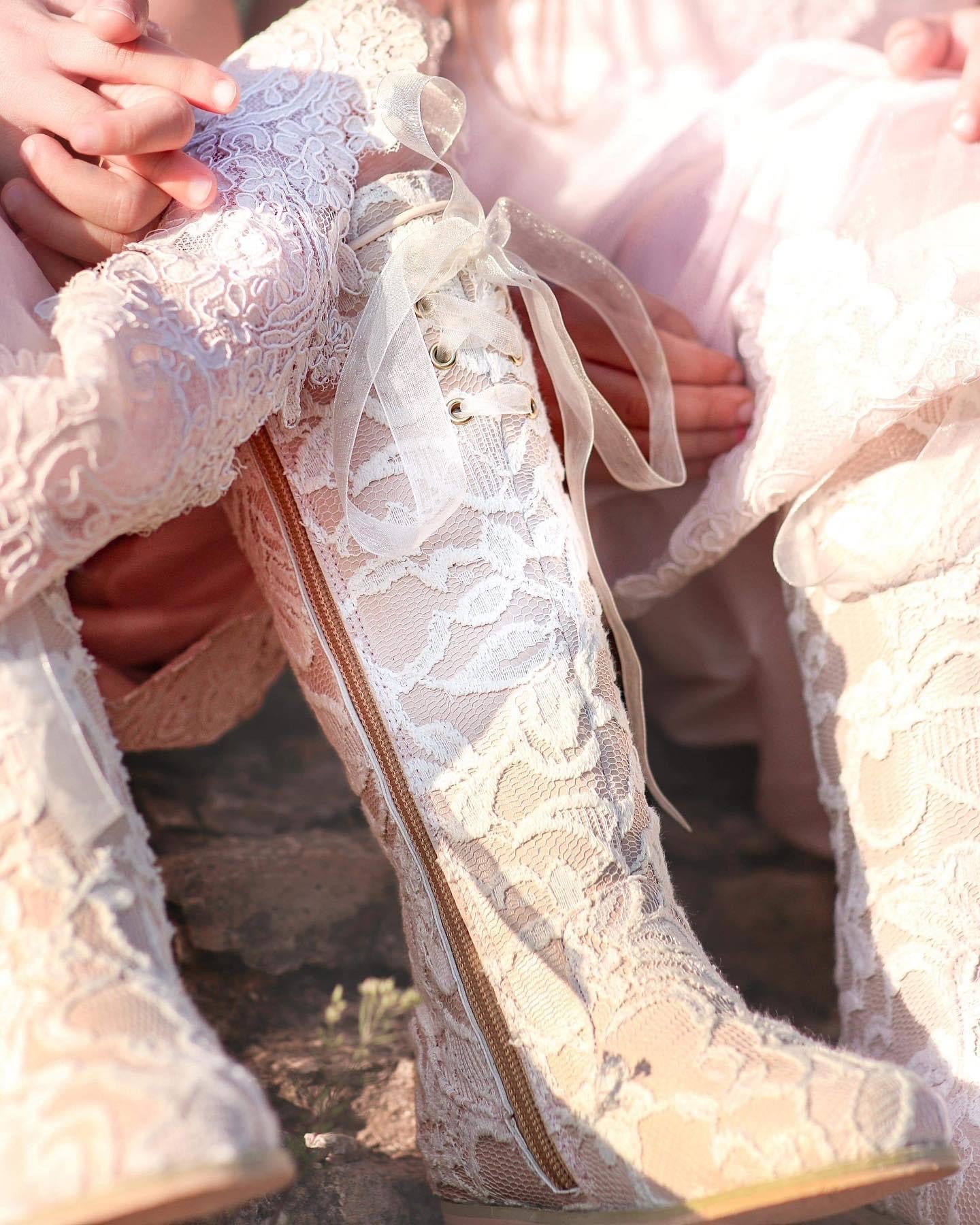 Knee High Lace Victorian Boot