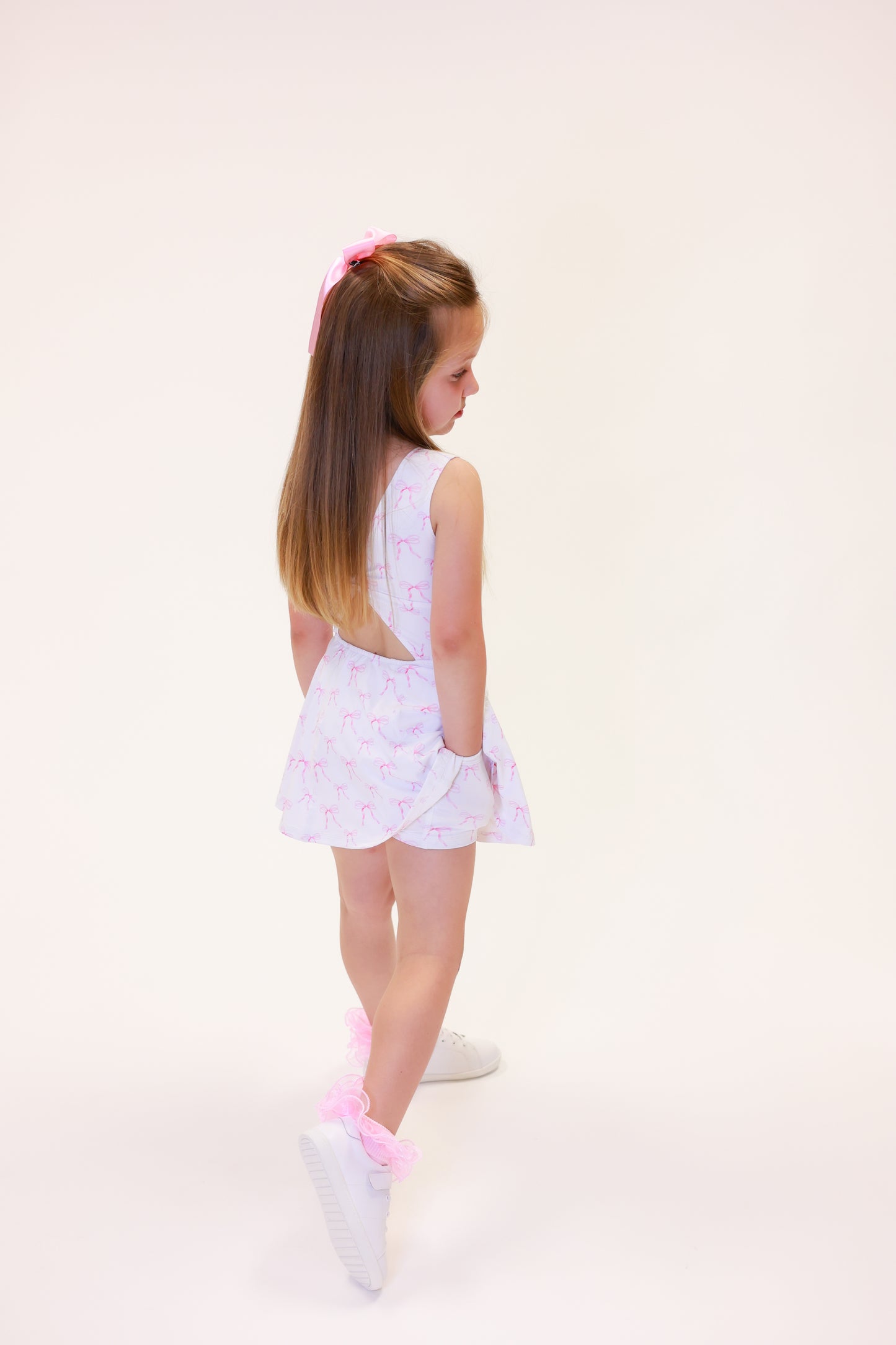 Josie Athletic Dress - Bow Print