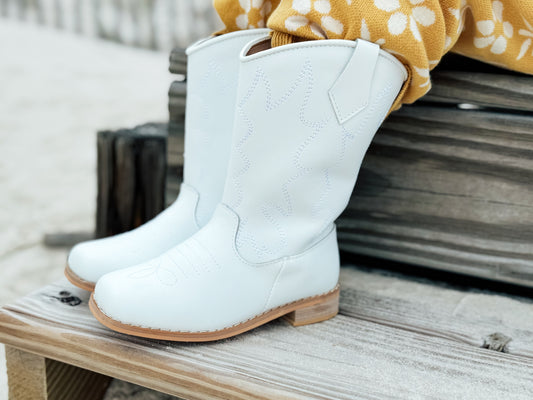 White cowboy boots