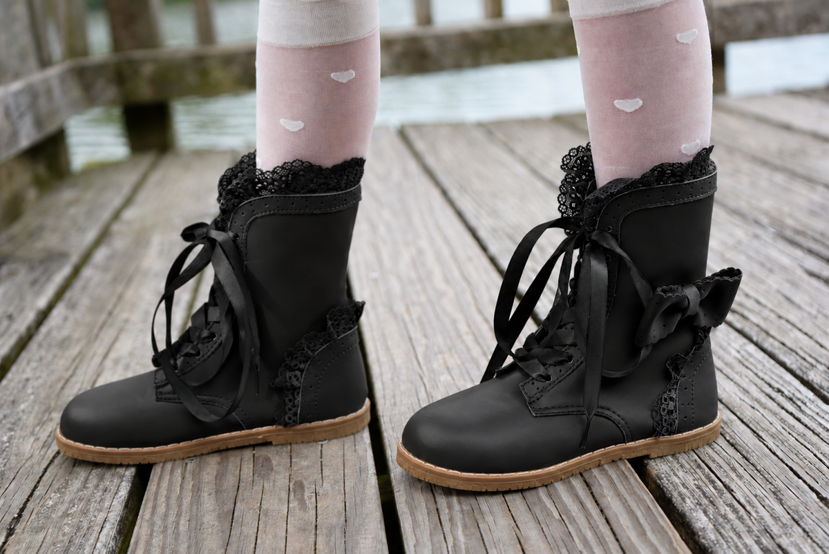 Pre Order Black Lacey Boot