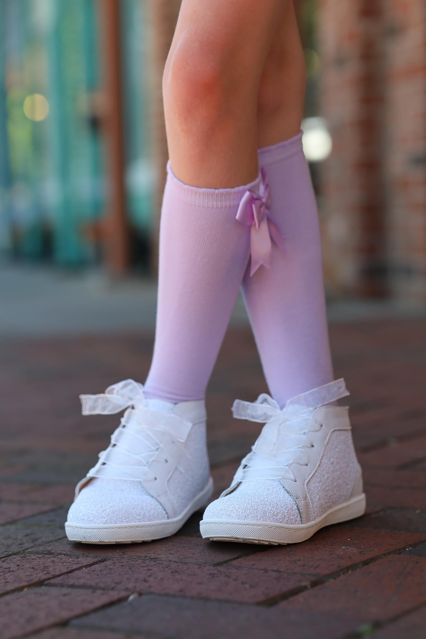 White Sparkle Hightops