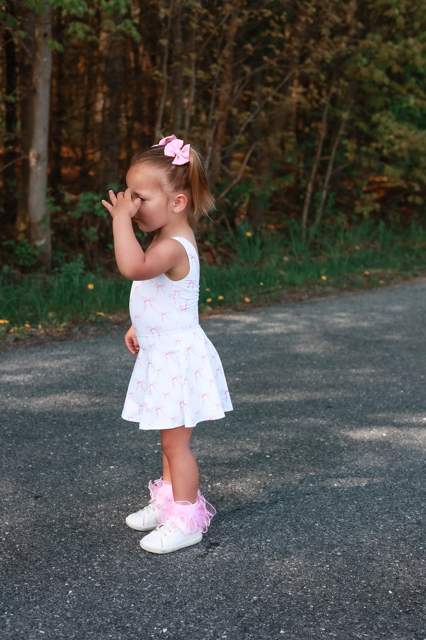 Josie Athletic Dress - Bow Print