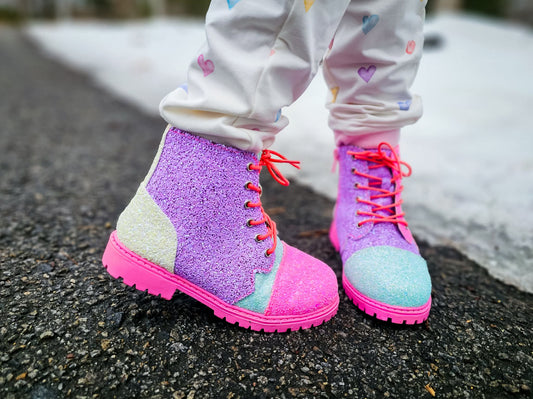 Color Block Sparkle Combat