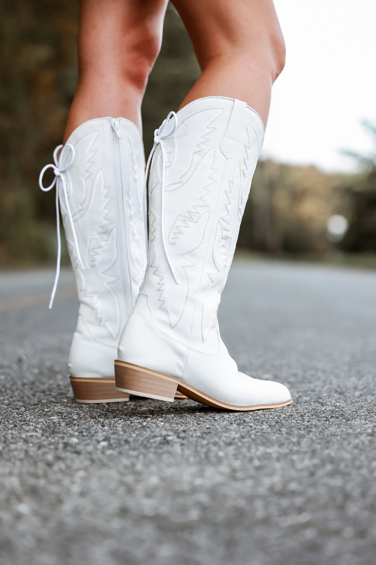 Pre Order White Brooke Boot