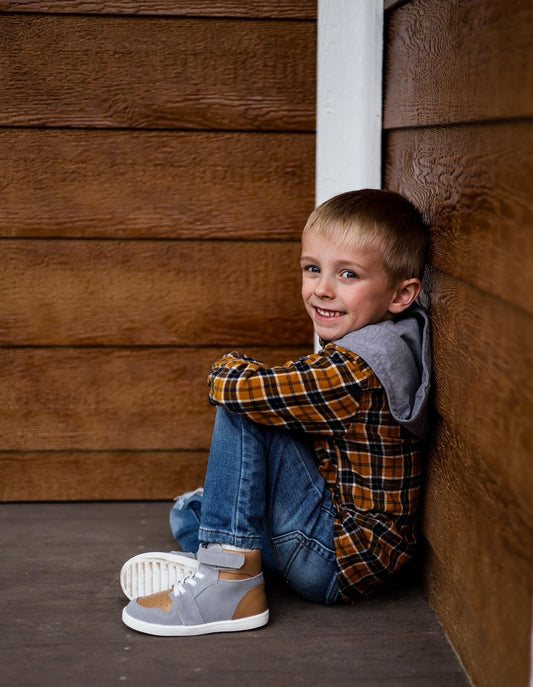 Grey & Brown high tops
