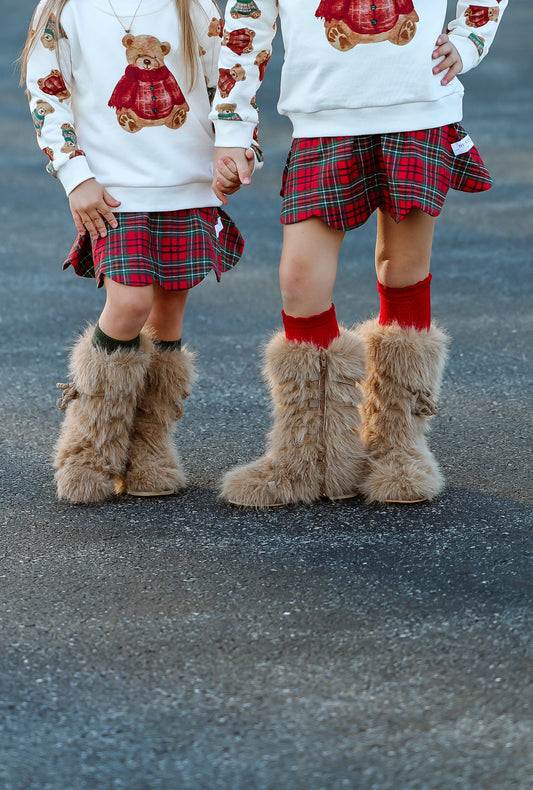 Pre Order Brown Furry Boots