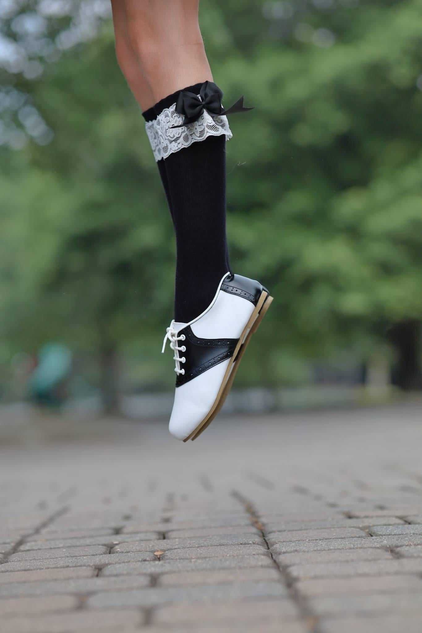 Black Saddle Shoes