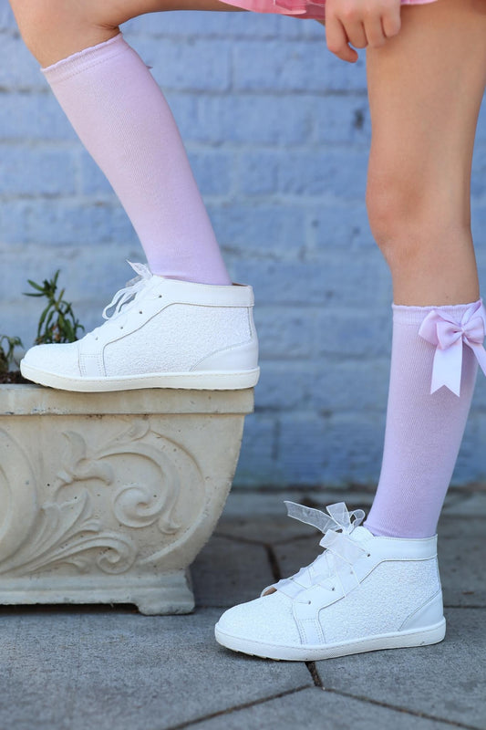 White Sparkle Hightops