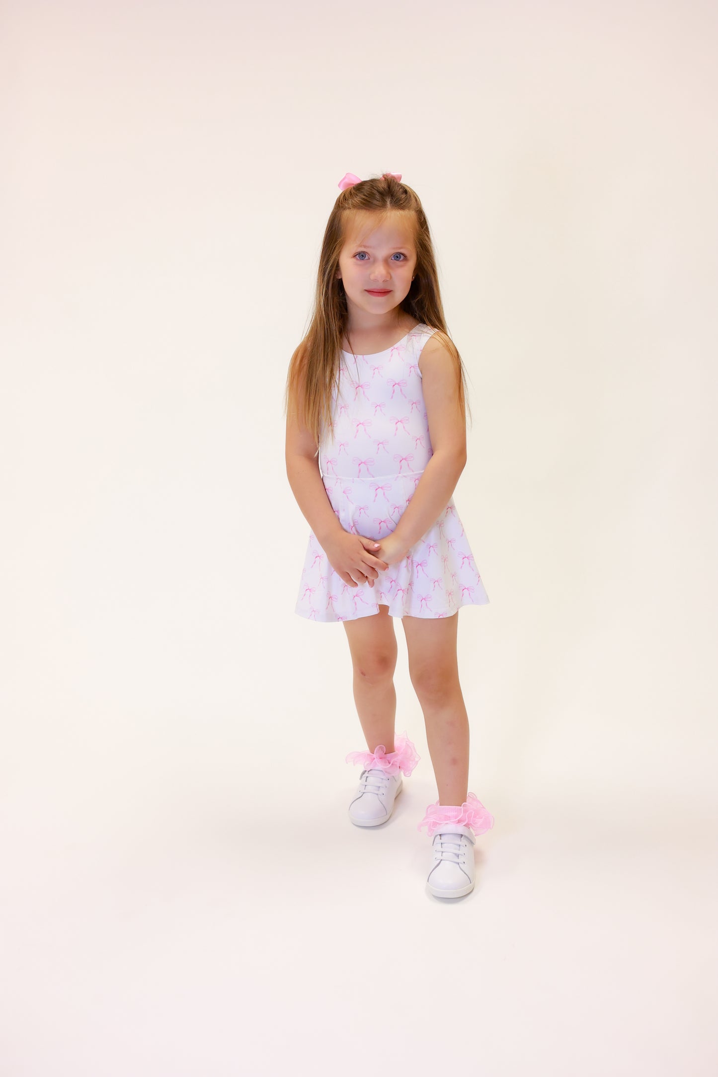 Josie Athletic Dress - Bow Print