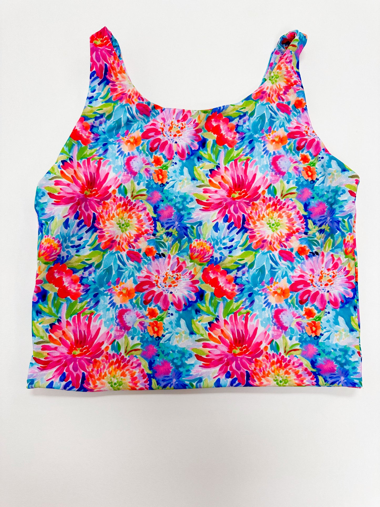 Addie Athletic Tank - Bright Floral