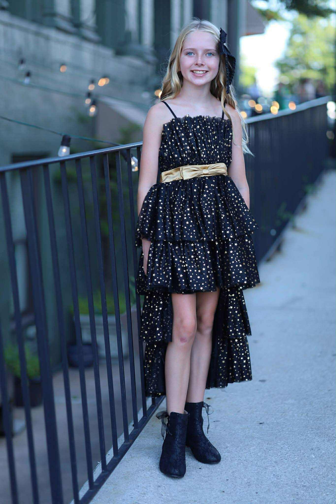 Black Lace Sparkle Penelope Heel