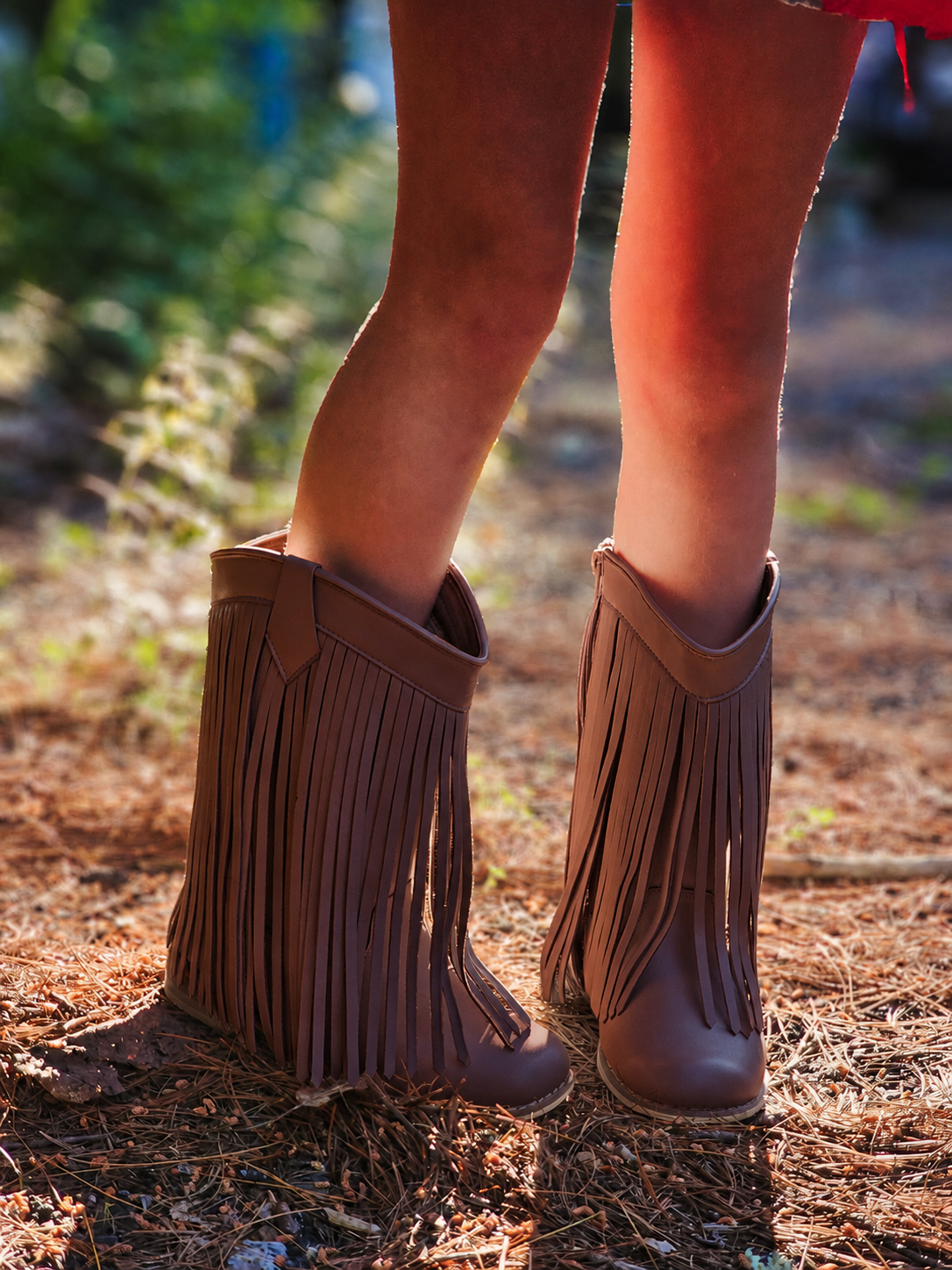 Pre Order Brown Fringe Boots