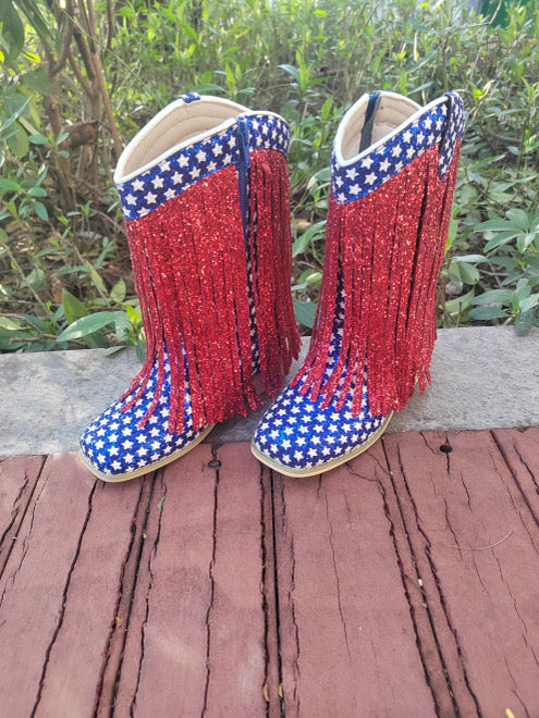Star Fringe Boots