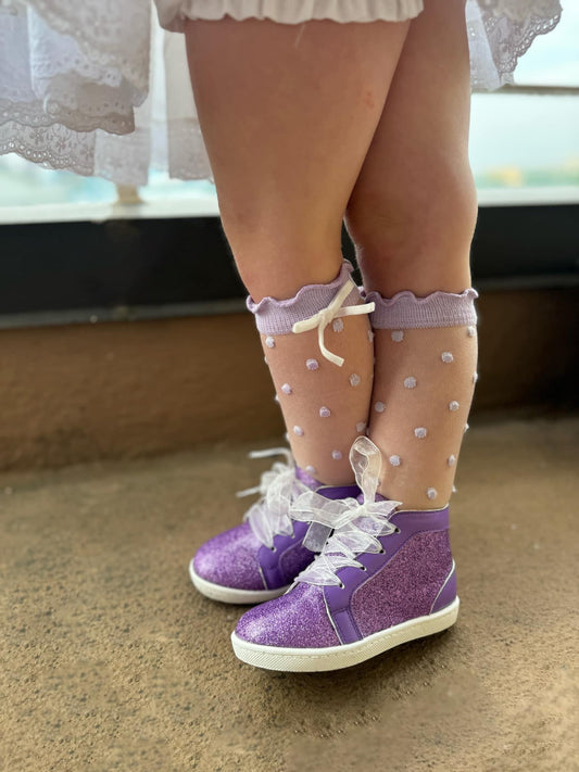 Purple Sparkle Hightops