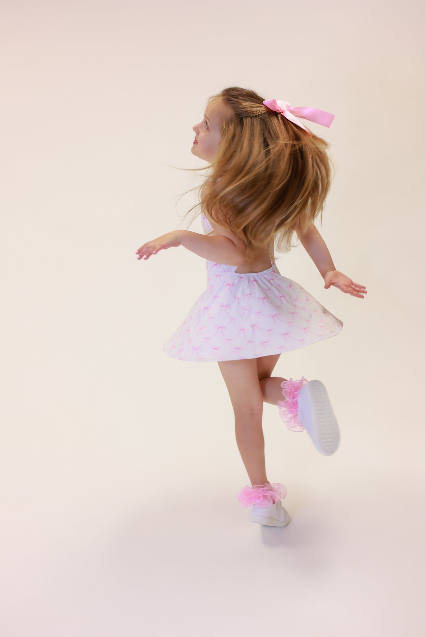 Josie Athletic Dress - Bow Print