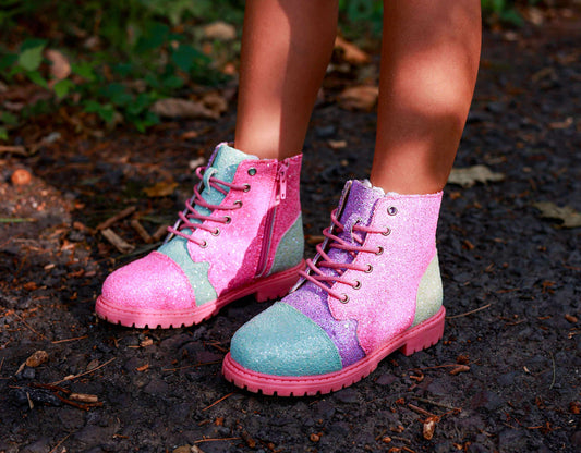 Color Block Sparkle Combat