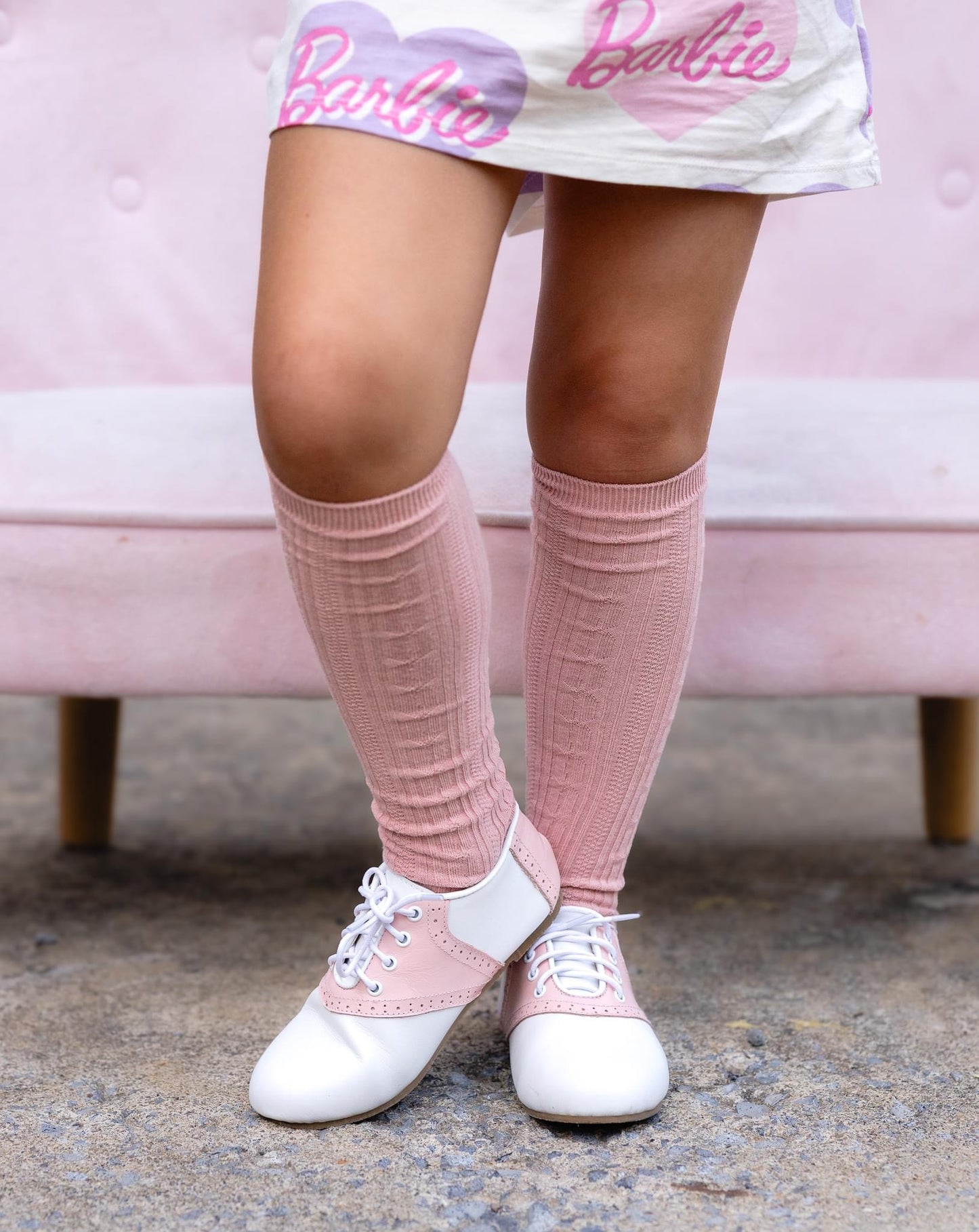 Pink Saddle Shoes