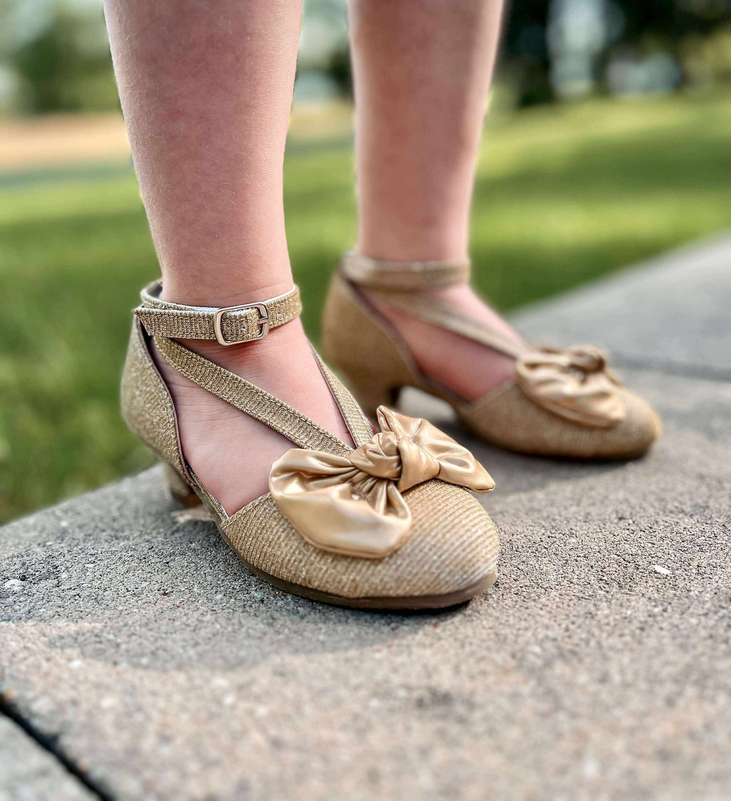 Gold Sparkle Heels