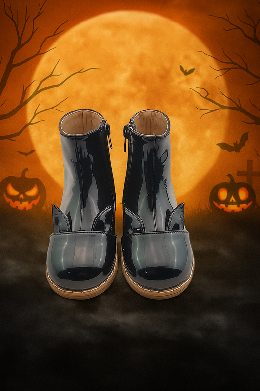 Black Patent Cat Boots