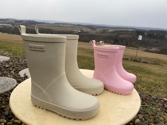 Tan Rainboots