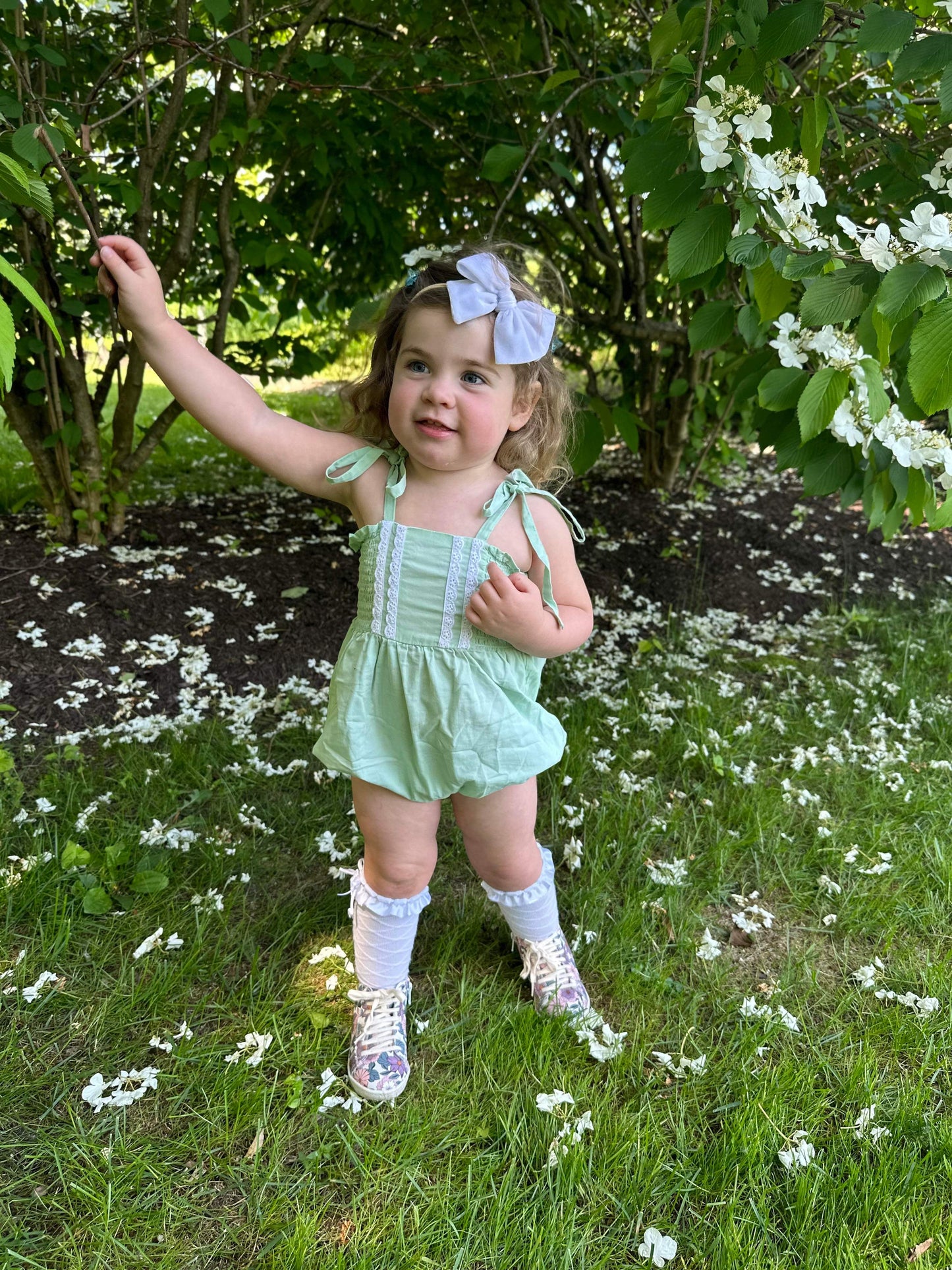 Floral High-top Sneakers