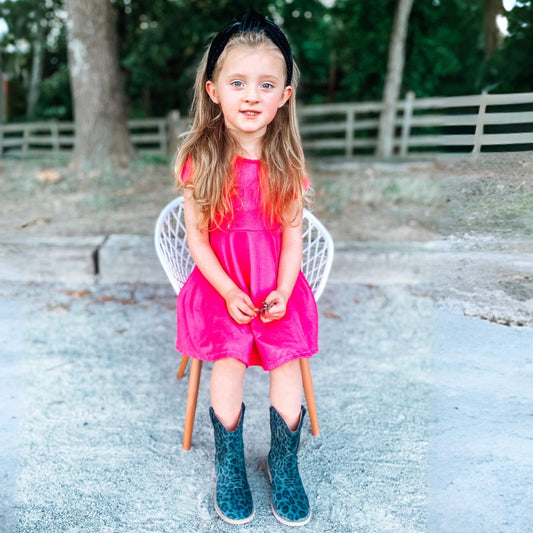 Black Leopard Cowboy Boot