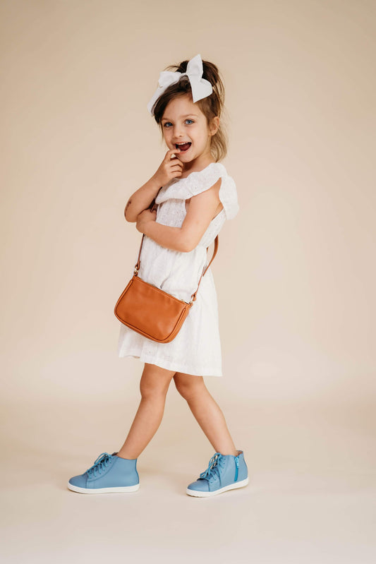 Faded Denim High-top Sneakers