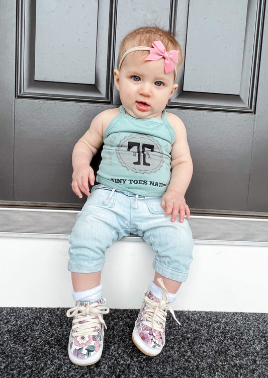 Floral High-top Sneakers