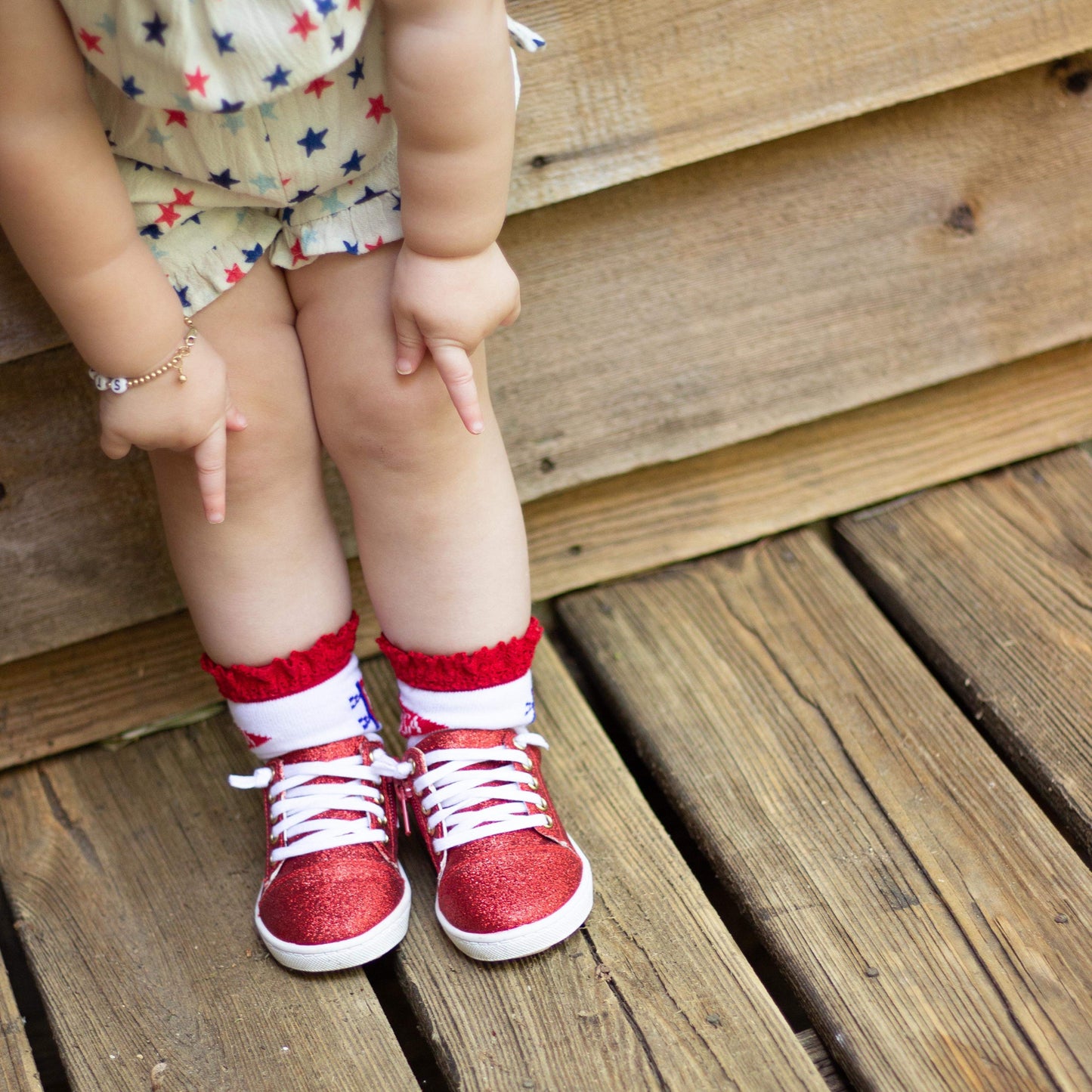 Red Sparkle Sneaks