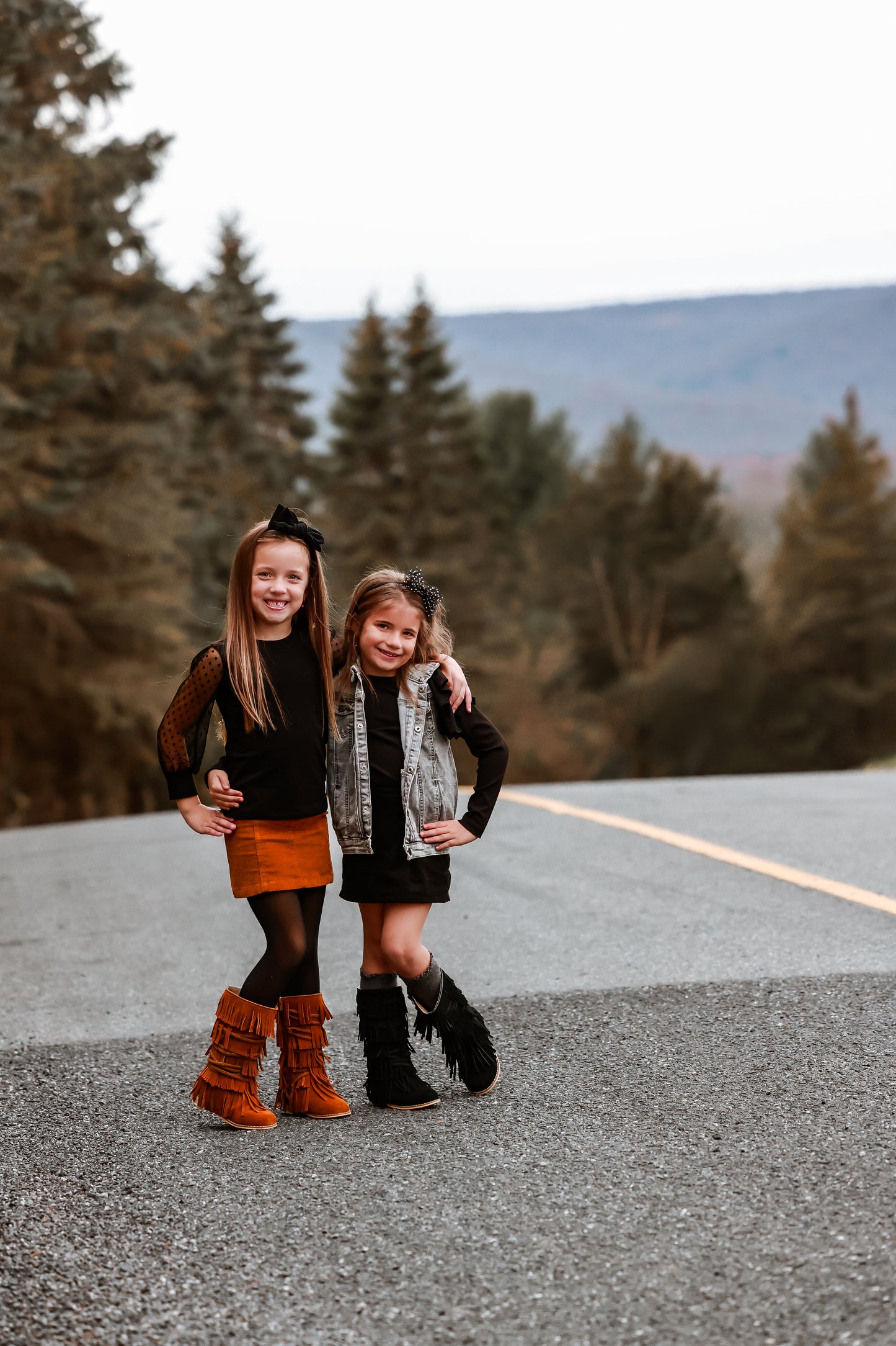 Brown Suede Fringe Boots