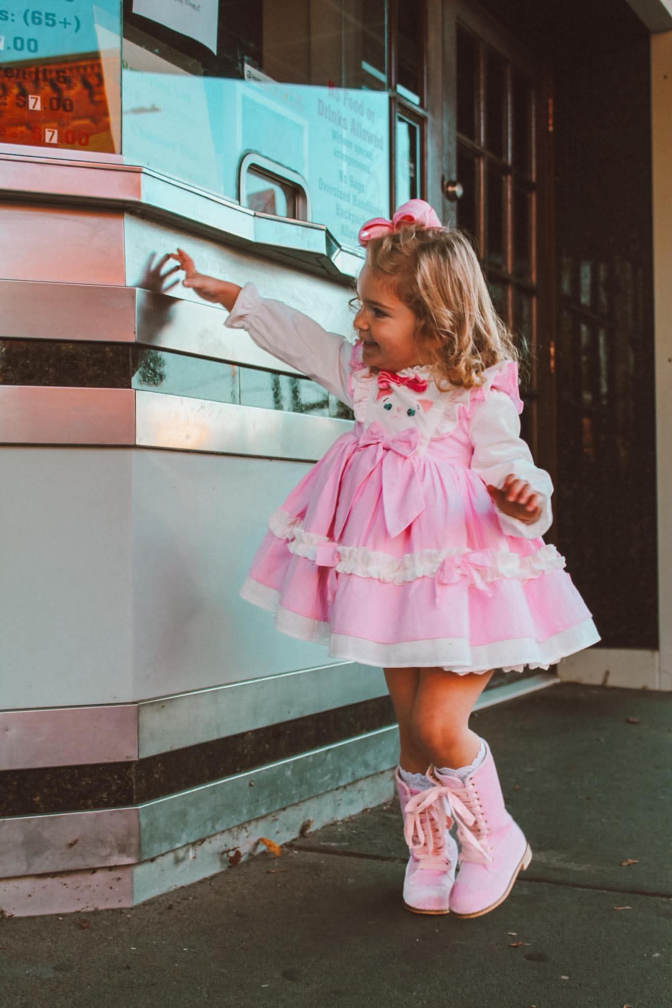 Pre Order Pink Velvet Boot
