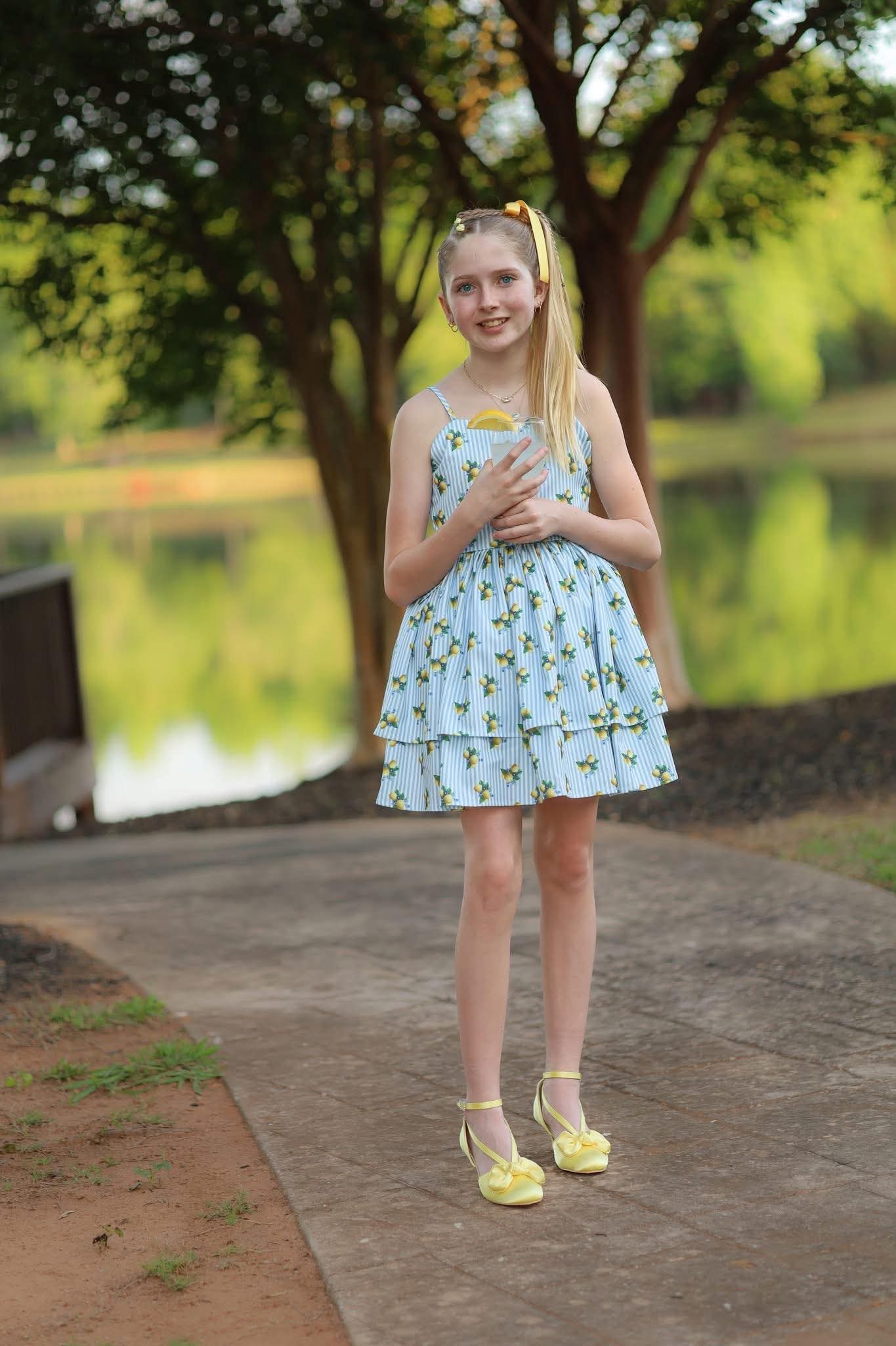 Yellow Satin Heels