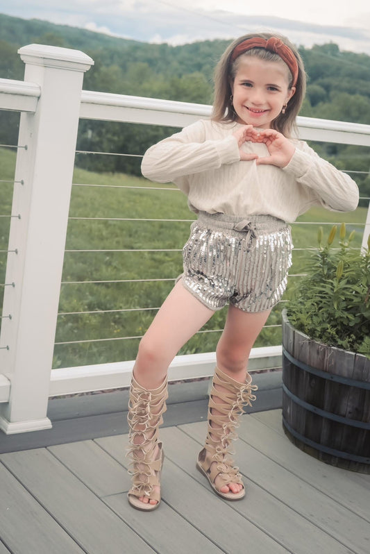 Tan bow gladiator