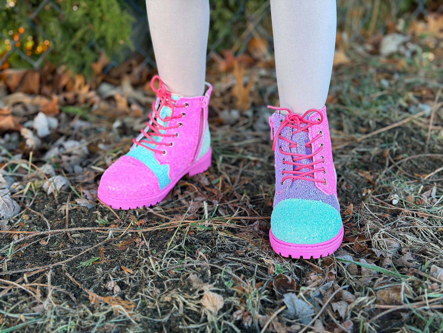 Color Block Sparkle Combat