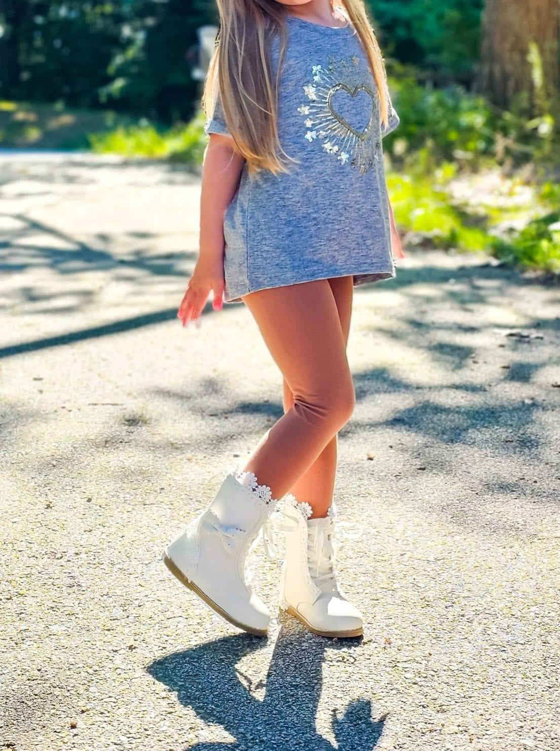 Cream Lacey Boot