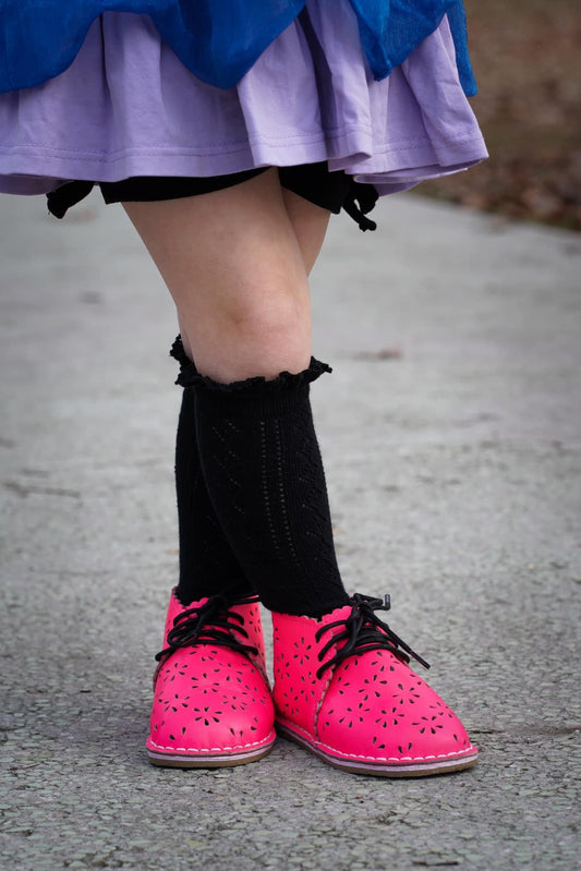 Pink Ella cutout boot