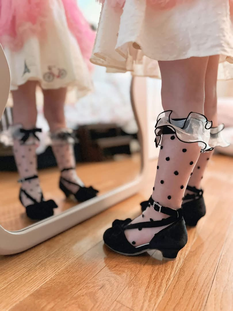 Pre-Order Black Velvet Heels