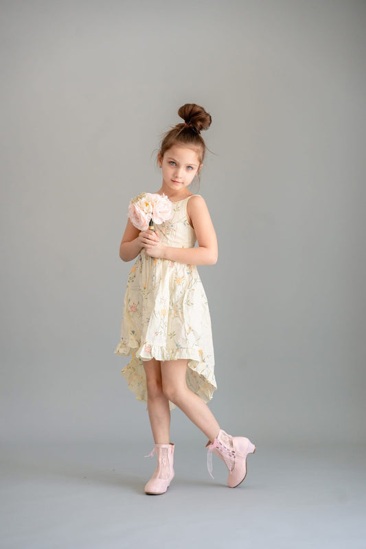 Peach Penelope Lace Heels