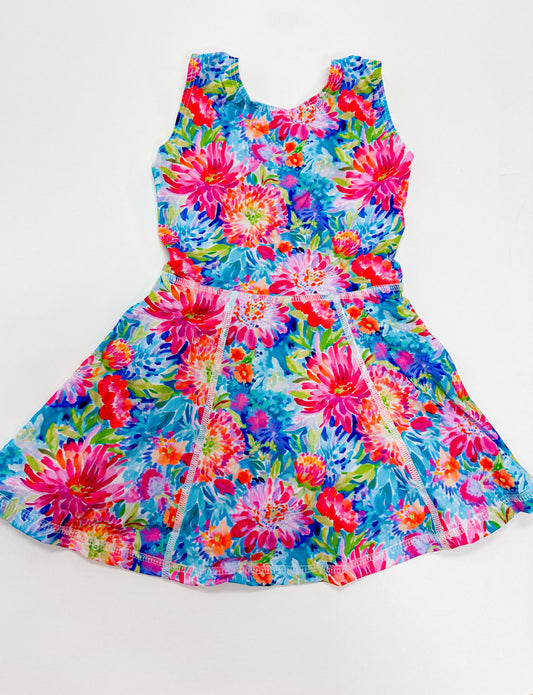 Josie Athletic Dress - Bright Floral