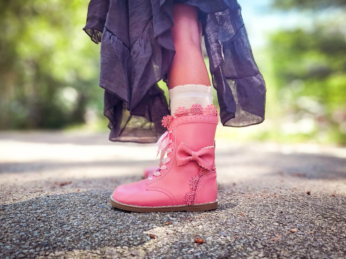 Pre Order Pink Lacey Boot