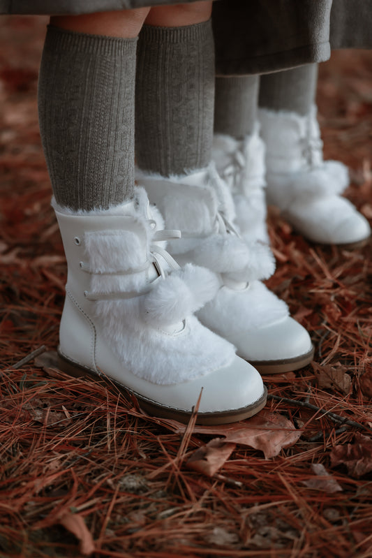 White Fur Boot