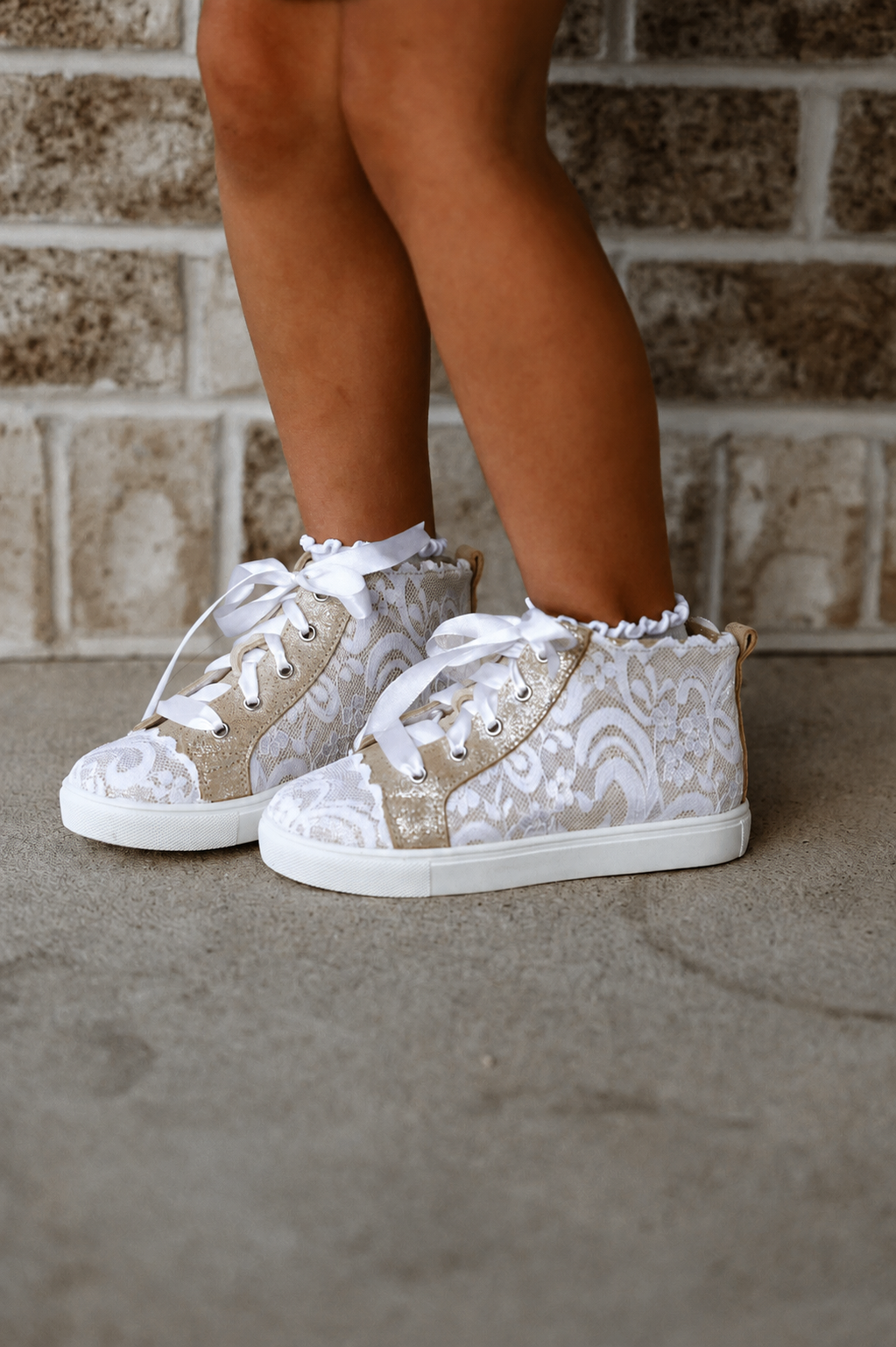 Pre-Order Gold Lacey High Top