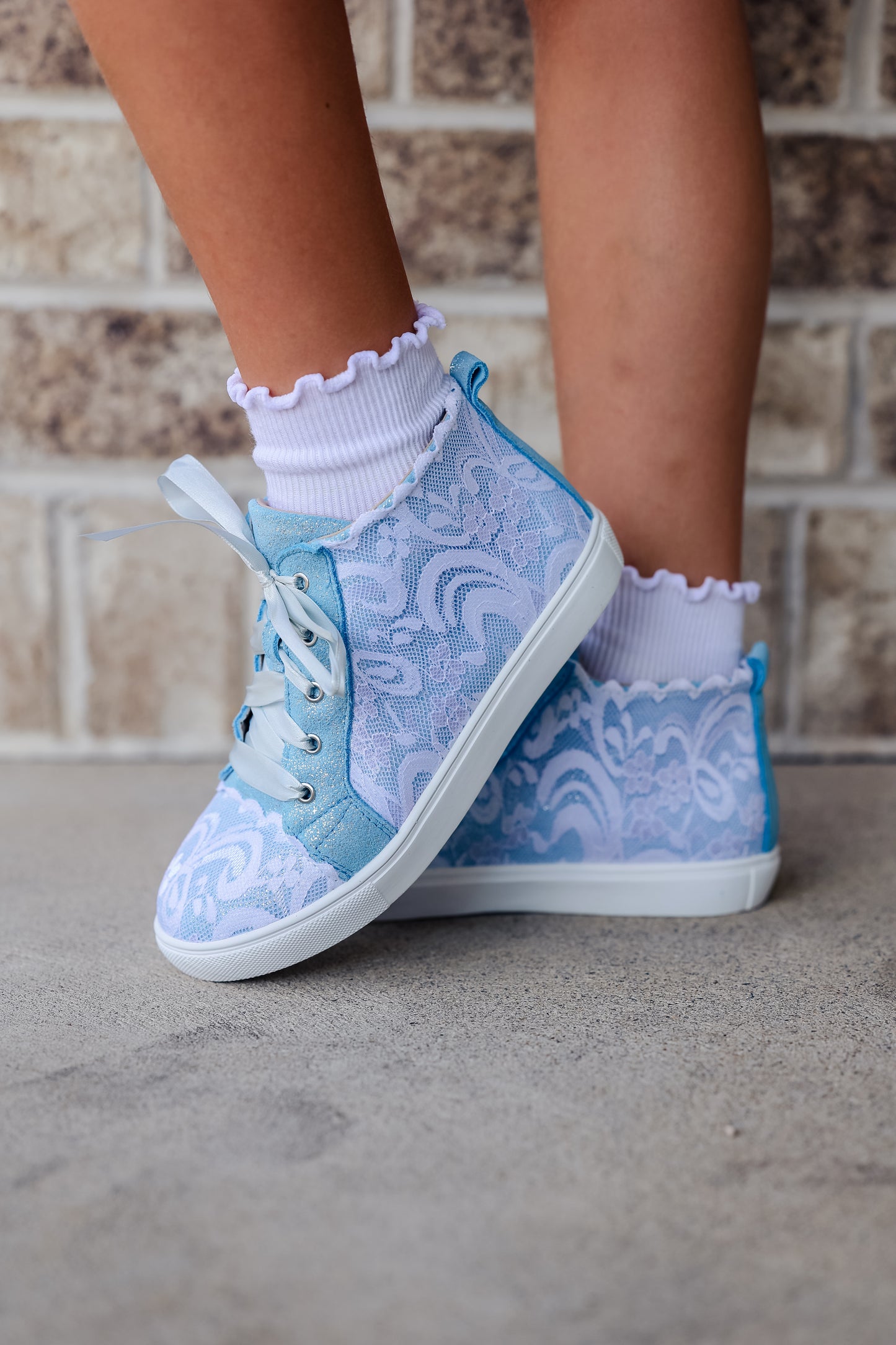 Pre-Order Light Blue Lacey High Top