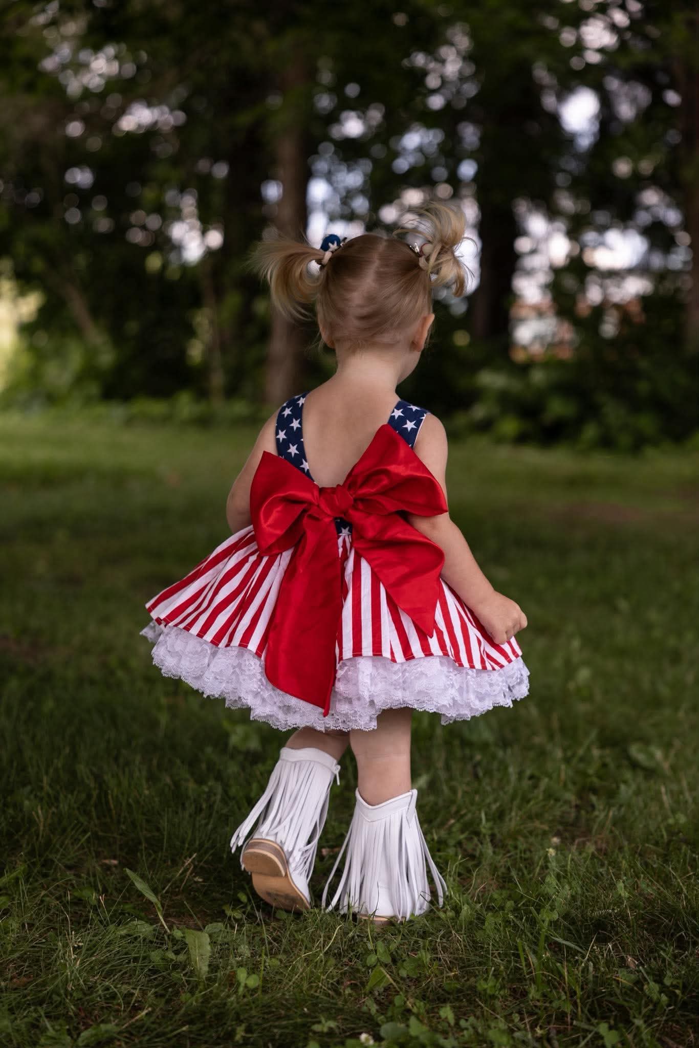 White Fringe Boots