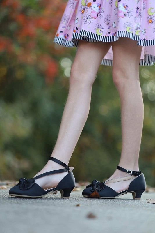 Pre-Order Black Satin heels