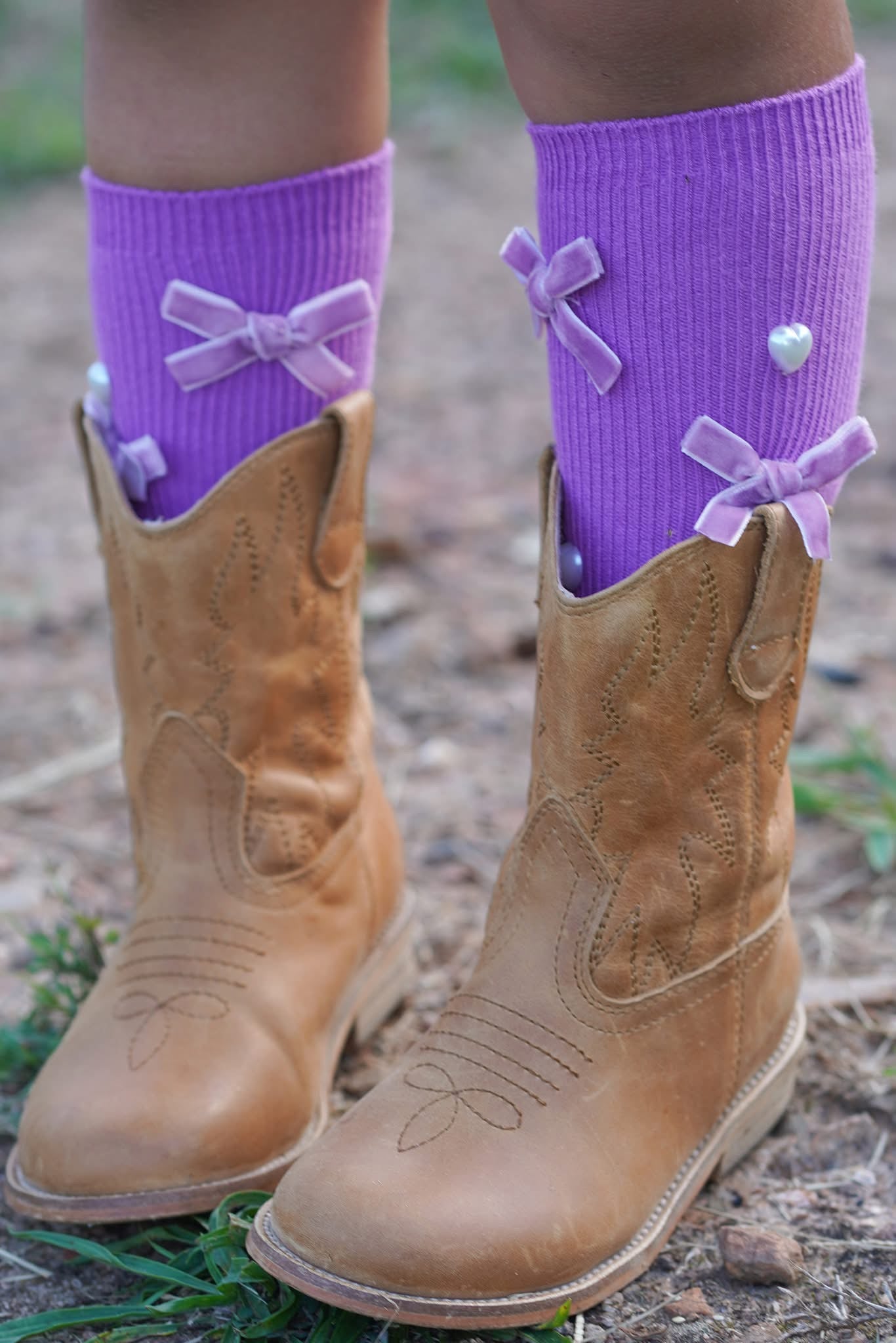 Brown cowboy boots