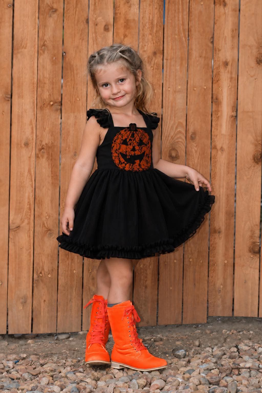Pre Order Orange Velvet Knee High Boots