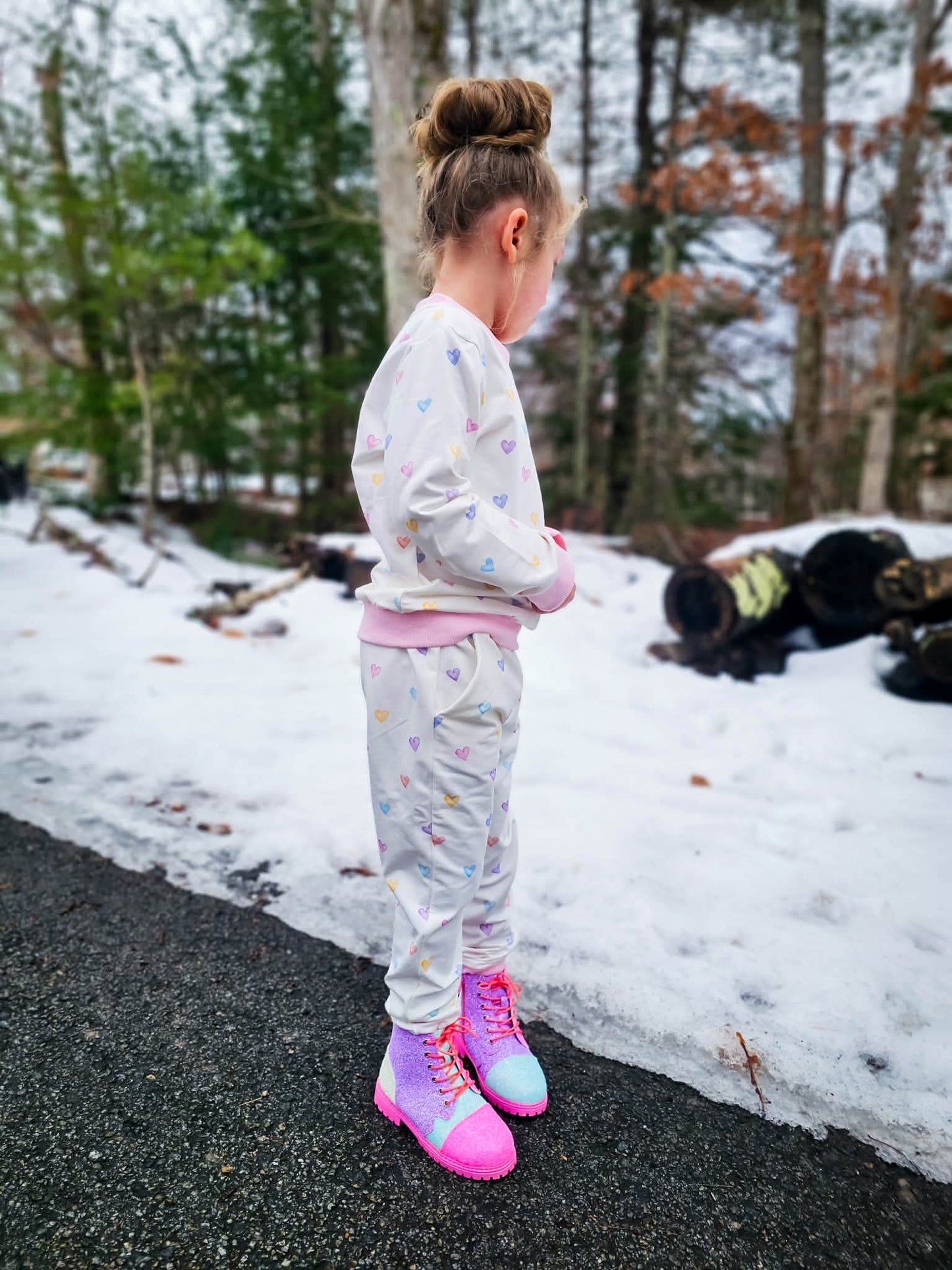 Color Block Sparkle Combat